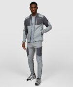 Monterrian Orbit Woven Running Grey Hoodie