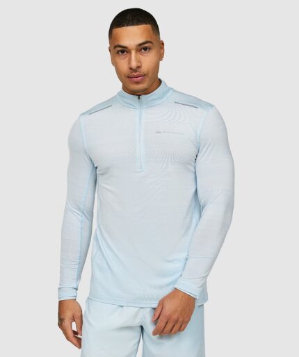 Monterrian Lyder 2.0 Quarter Zip White Long Sleeve