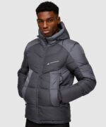 Monterrian Explorer Down Puffer Grey Jacket