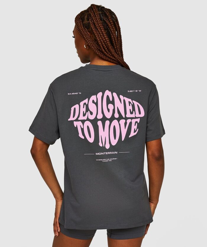 Monterrain Womens Designed To Move T-Shirt Grey