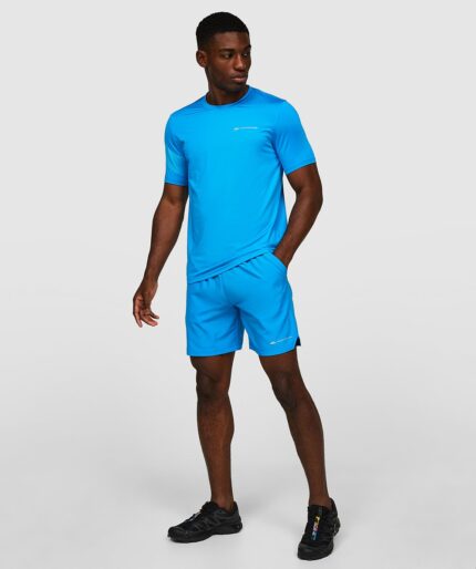 Monterrian Distance Woven Running Blue Short